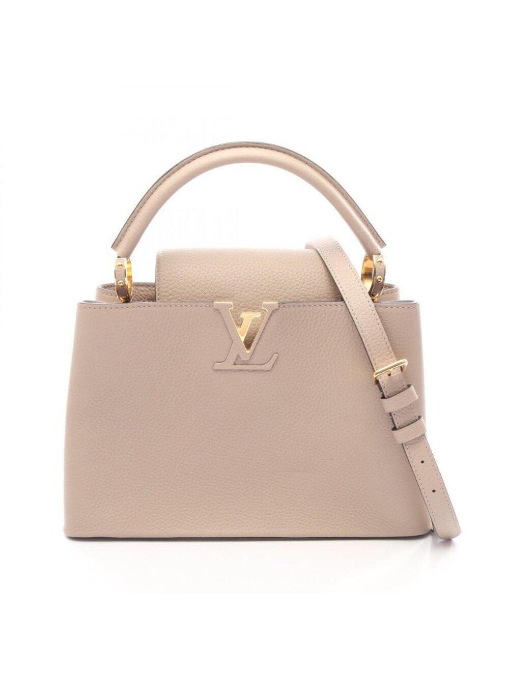 Louis Vuitton Handbag Capucines PM Parnassea Galet 2-Way Leather